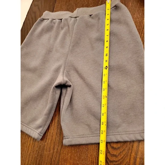 Sonneti London Mens Small Gray Fleece Shorts 9" Inseam -Logo Drawstring, Pockets - Picture 15 of 16